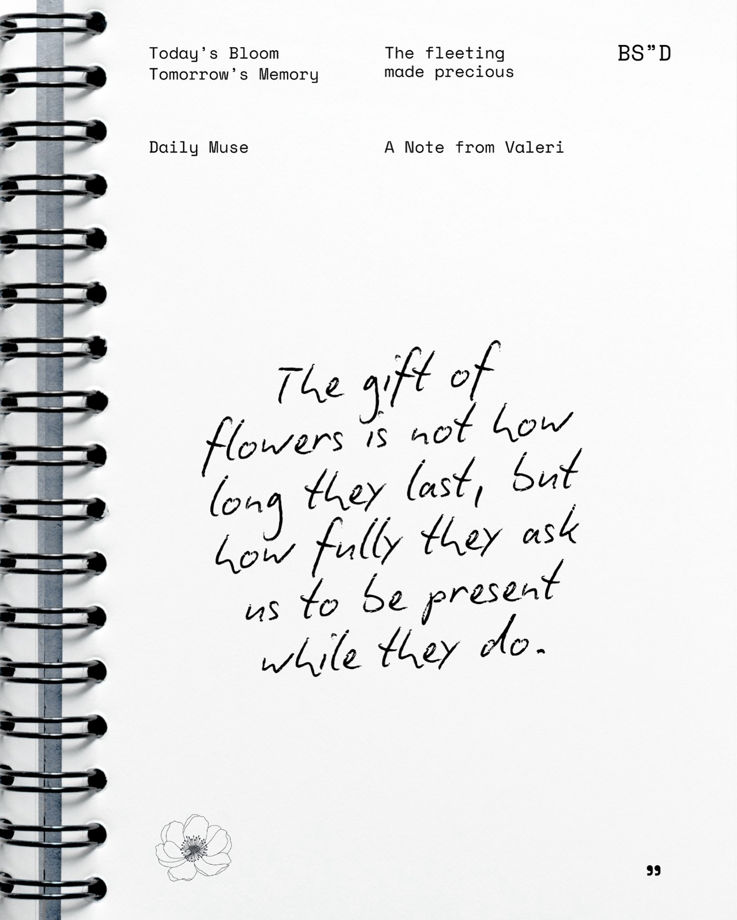 Instagram post with the caption: We’ve always been drawn to florals — not just for their beauty, ...